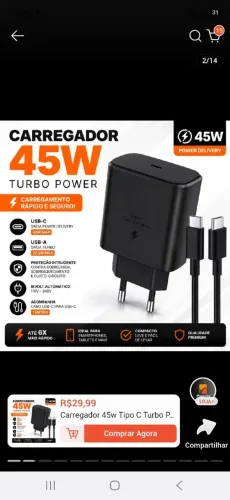 Carregador 45w
