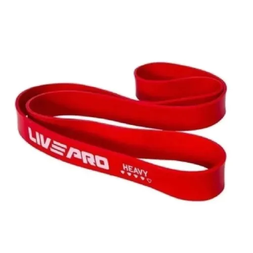 Super Band 2.08 m Liveup 4.5 Forte Vermelho Elástico Exercício