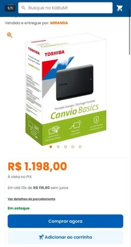 2 HD Externo Portátil Toshiba