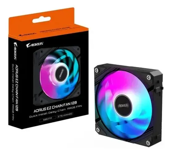 Fans AORUS EZ 120 (pacote com 3), 120 mm