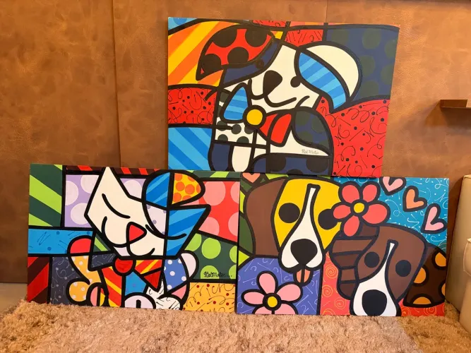 Barbada: quadro decorativo 90x60 Romero Brito