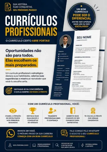 Um bom currículo é seu diferencial