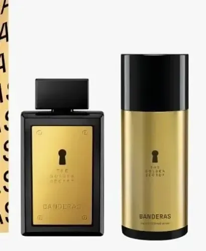 Kit Perfume Masculino The Golden Secret 100 ml e Desodorante Spray Banderas 150 ml