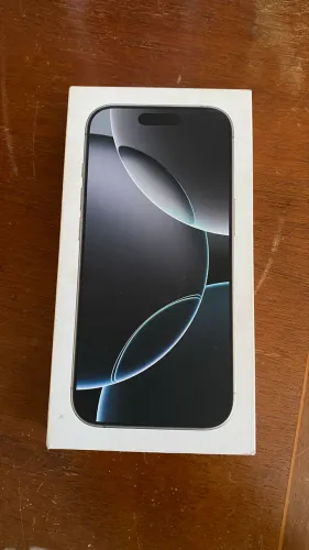 Caixa vazia iPhone 16 pro white titanium 256g