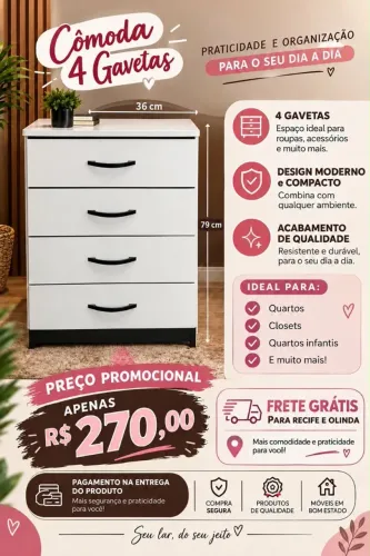 Cômoda Sapateira Nova por Apenas R$ 270,00! DIRETO DA FÁBRICA! ENTREGAMOS NO MESMO DIA!!