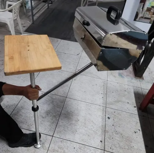CHURRASQUEIRA REMOVIVEL INOX RESISTENTE