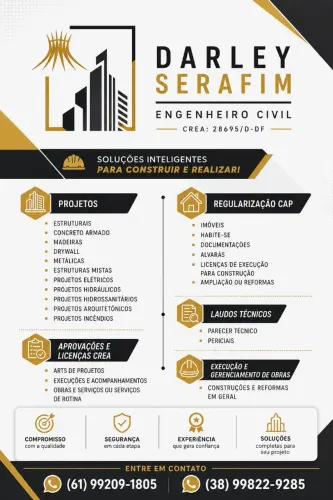 Engenheiro Civil e projetos Goiás e DF
