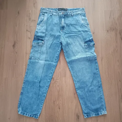 Calça baggy masculina jeans tamanho 44