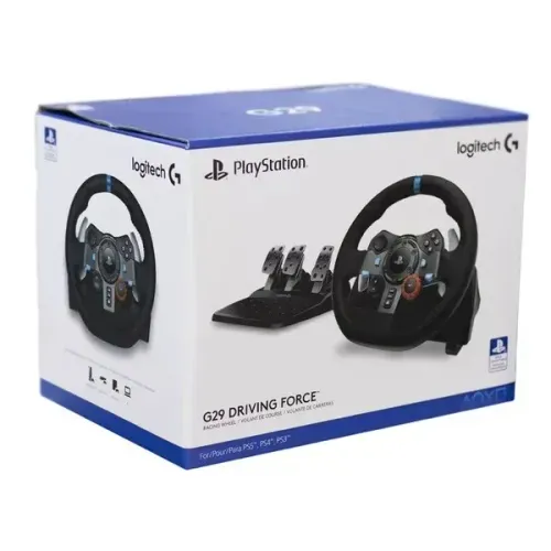 VOLANTE LOGITECH G29 DRIVING FORCE PARA PS5, PS4, PS3 NOVO