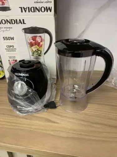 Liquidificador Mondial Easy Power 1,9L 550W Preto Novo na Caixa