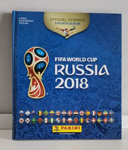 Álbum Copa do Mundo Rússia 2018 Panini Capa Dura COMPLETO 682 Figurinhas