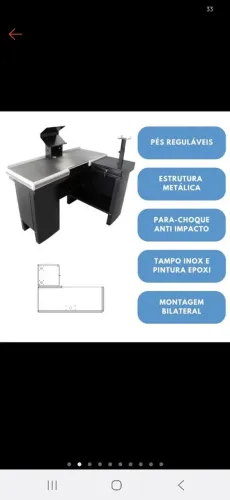 Check-out 1m30 somente R$1200,00 3 meses de uso