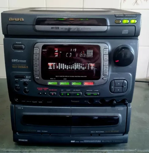 Central Aiwa 999Mkii Japan totalmente restaurado