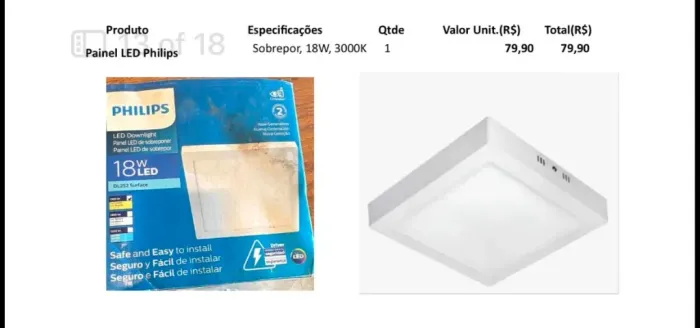 Painel Led Philips