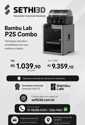Impressora Bambulab P2S combo 110V
