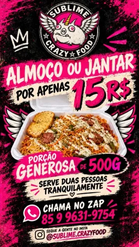 Almoço ou jantar por apenas 15R$