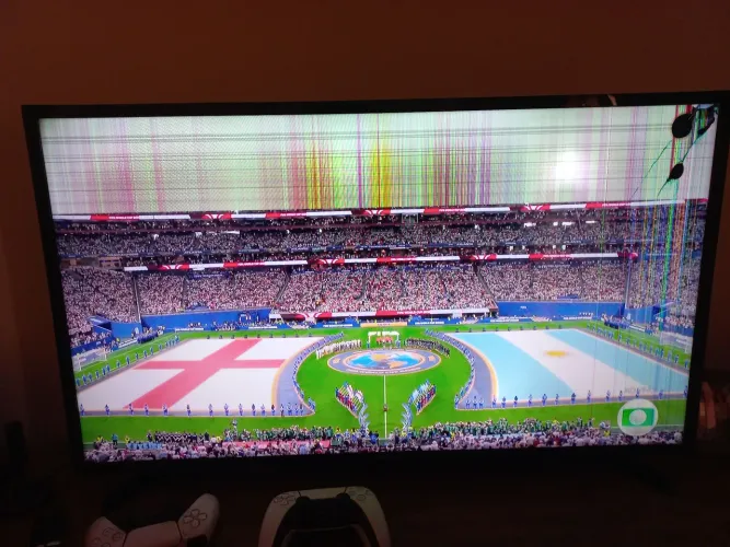 TV samsung un40j5200ag display trincado