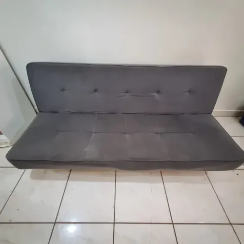 Sofá-cama cinza Tok Stok