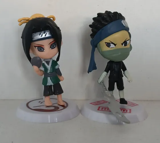 LOTE DUPLA BONECOS MINIATURAS NARUTO SHIPPUDEN CLASSICO ZABUZA HAKU