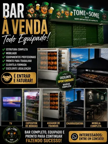 Vendo bar completo ou troco por carro