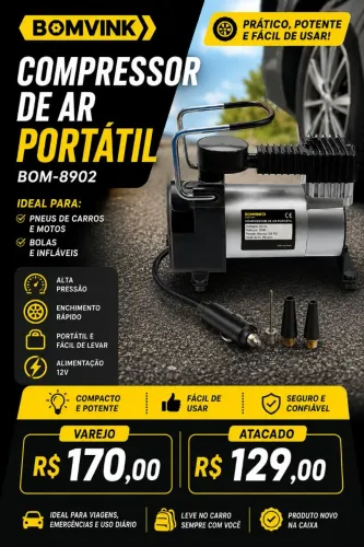 Compressor de Ar Portátil