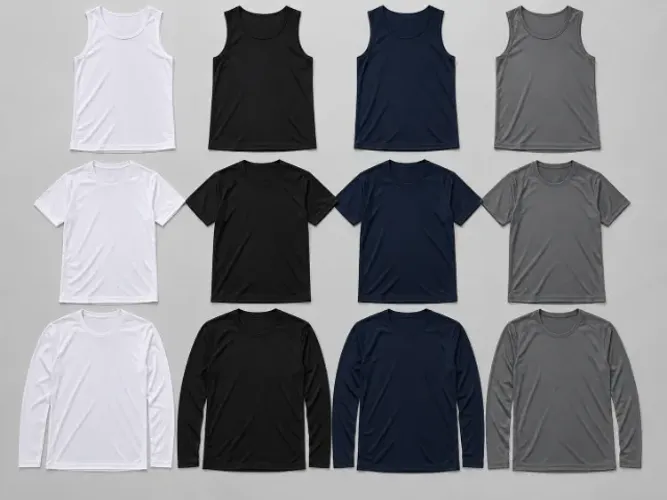 Lote 11 Mil Camisetas Dry Fit Atacado Regata Manga Curta Longa P ao XGG 9 reais a unidade