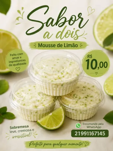 Sobremesa e salgadinhos para festa