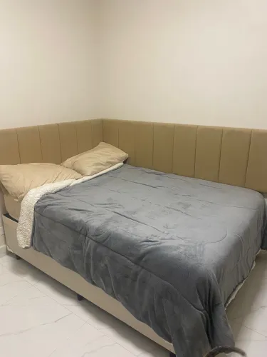 Cabeceira em L com lateral estofado casal