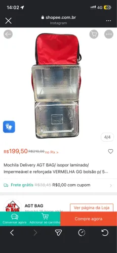 Beg mochilão para motoboy 