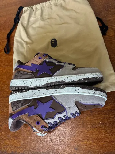 BAPE SK8 Sta #7 M2 Brown Purple