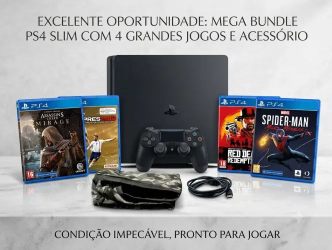 Vende-se PS4 Slim Semi-novo!
