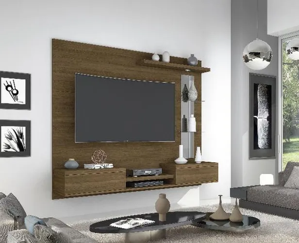 Painel Europa p/ TV até 65'' com LED + Espelho = Promoção Frete +  Montagem Grátis
