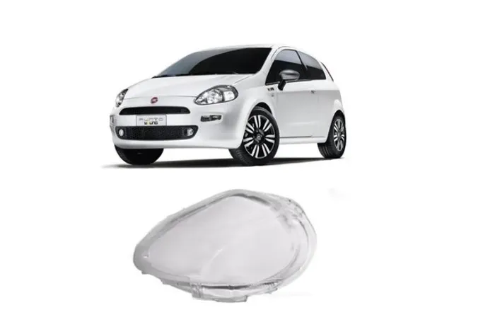 Lente Farol Fiat Punto 2012 2013 2014 2015 2016 Esquerdo