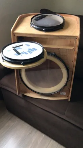 Bateria Cajón Percussion Gig Box Gb-im Imbuia Mini Bateria C e bag de transporte