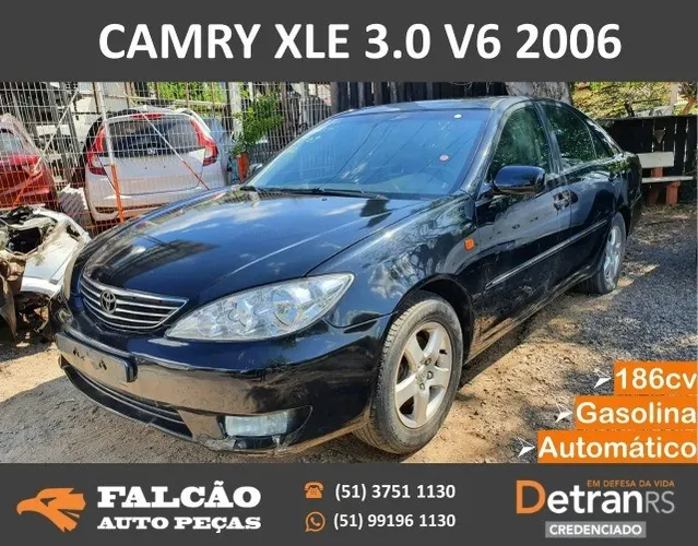 sucata toyota camry v6 ano 2006 2007 em peças
