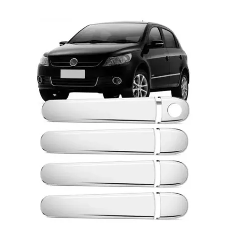 Aplique Vw Gol G5 G6 G7 / Fox / Golf / Tiguan / Jetta - Maçaneta Cromada - 08.008