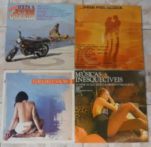 volta à jovem guarda+3 lps(pacote) usados