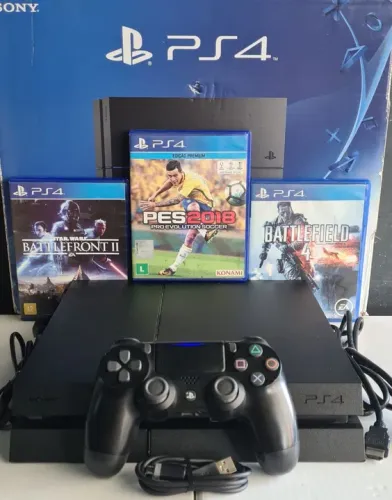 PS4 FAT 500GB (SEMI-NOVO) C/ GARANTIA DE 3 MESES_ SOMOS LOJA FÍSICA NO CENTRO DE CAXIAS