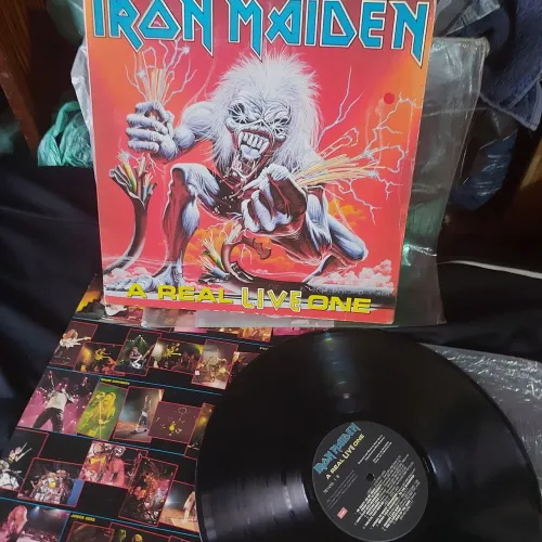 Lp Iron Maiden A Real Live One, Heavy Metal 80
