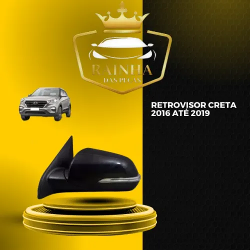 Retrovisor Creta 2016 até 2019