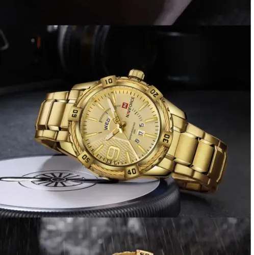 NaviForce - Relógio masculino aço inoxidável