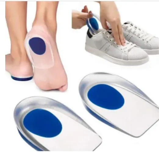 Par de Palmilhas Calcanheira / Calcanhar de Silicone Gel Sapato Bota Tenis z701