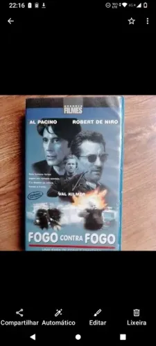 VHS Fogo contra fogo Al Pacino Robert de niro