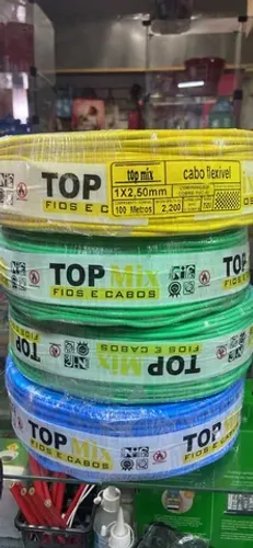 Rolo de fio 2,5 Flexível 100m ligação de lustre