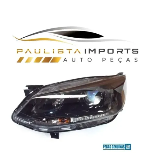 Farol Onix RS Fume 2020 2021 2022 2023 2024 ( Mascara Negra Original 