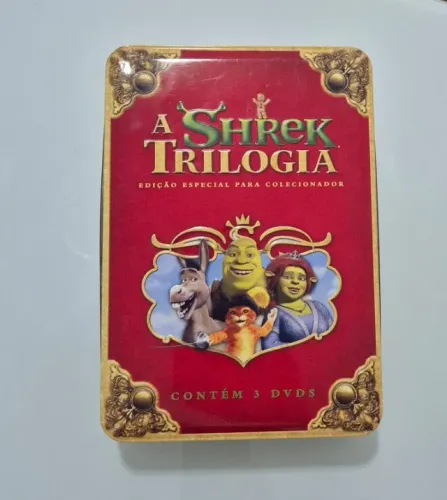 Coletânea de DVD's do Shrek - com caixa de metal exclusiva- item de colecionador