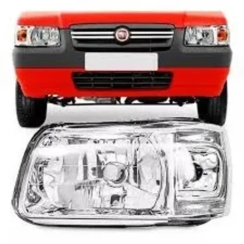 Farol Principal Cromado Esquerdo para Fiat Uno Fire 2005