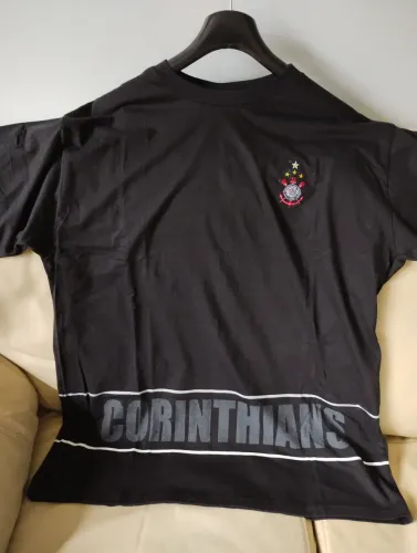 Camiseta do Corinthians, nova,  preta, GG, produto oficial em algodão 