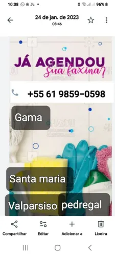 Diarista e cozinheira atendo o Gama
