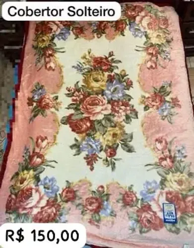 Cobertor Solteiro Florido japao